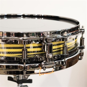 Pearl 【イケベ楽器店創業50周年記念モデル】Masterworks Snare Drum 14x3.5 Free Floating - Gold Swirl on Black Carbon 画像2