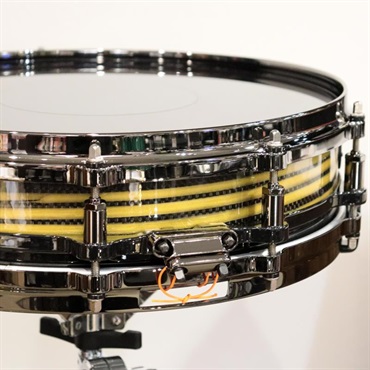 Pearl 【イケベ楽器店創業50周年記念モデル】Masterworks Snare Drum 14x3.5 Free Floating - Gold Swirl on Black Carbon 画像3