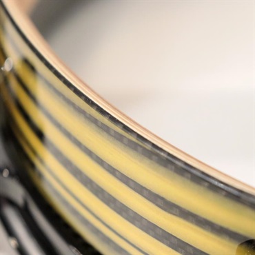 Pearl 【イケベ楽器店創業50周年記念モデル】Masterworks Snare Drum 14x3.5 Free Floating - Gold Swirl on Black Carbon 画像7