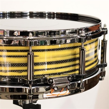 Pearl 【イケベ楽器店創業50周年記念モデル】Masterworks Snare Drum 14x5 Free Floating - Gold Swirl on Black Carbon 画像3