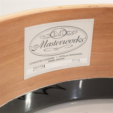 Pearl 【イケベ楽器店創業50周年記念モデル】Masterworks Snare Drum 14x5 Free Floating - Gold Swirl on Black Carbon 画像8