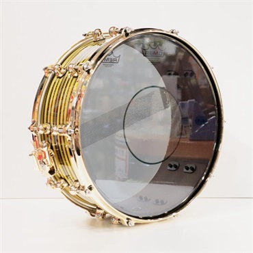 Pearl 【イケベ楽器店創業50周年記念モデル】Masterworks Snare Drum 14x5.5 - Gold Swirl on Black Carbon 画像5
