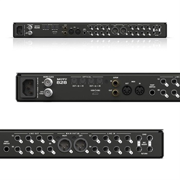 MOTU 828 + Oyaide SCI-04　セット(モツ)(USB-Cオーディオインターフェイス)(オヤイデ)(Thunderbolt3互換USB4 Type-C-Type-C　1.2ｍ) 画像4