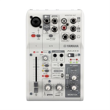 YAMAHA AG03MK2 W + OYAIDE製高品質USBケーブルセット (ヤマハ)(USBミキサー)(配信用インターフェース)(Type C to C 1.0m)(オヤイデ) 画像2