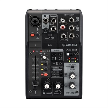 YAMAHA AG03MK2 B + OYAIDE製高品質USBケーブルセット (ヤマハ)(USBミキサー)(配信用インターフェース)(Type C to C 1.0m)(オヤイデ) 画像2