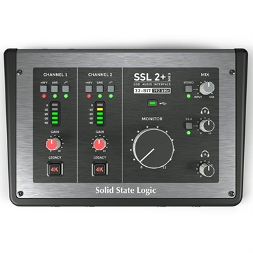 SSL(Solid State Logic) SSL2+MKII + OYAIDE製高品質USBケーブルセット(Type C to C 1.0m)(SSL2+MK2)(2in/4out USB 2.0 Type C)(オーディオインターフェイス)(エスエスエル)(DTM)(オヤイデ) 画像2