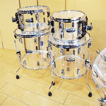 Pearl USED 中古 CRB525FP/C #730 [CRYSTAL BEAT 5pc Shell Pack/BD22，FT16＆14，TT12＆10 / カラー：Ultra Clear] 画像1