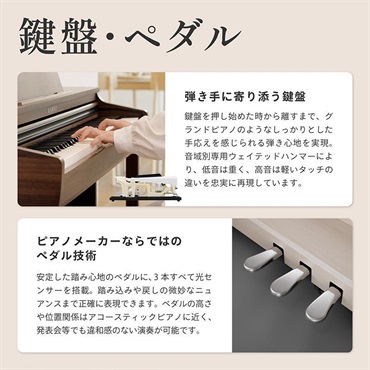 KAWAI (楽器店大賞2025大賞受賞)【全国配送設置無料※】CX302MW (モカウォルナット調仕上げ)(カワイ)(電子ピアノ)(デジタルピアノ)(88鍵盤)(Bluetooth搭載) 画像4