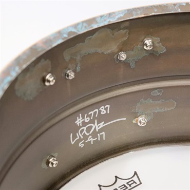 PORK PIE USED 中古 Patina Brass Snare Drum 14''×6.5'' 画像9