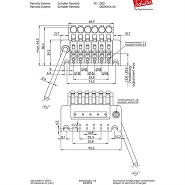 Schaller S・FRT-2 BC R2/42 (Schaller Tremolo BC) 画像1