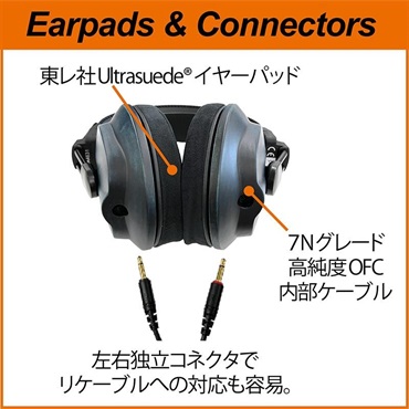 FOSTEX T60RPmk2ai (フォステックス)(RP Series)(セミオープンダイナミック型)(本藍染めハードメイプルハウジング) 画像5