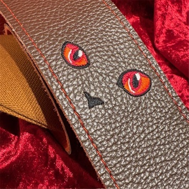Grande uomo L-Slide Strap　ねこ　ガーネット　Dark Brown/Red 画像1