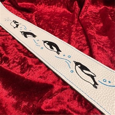 Grande uomo L-Slide Strap 空飛ぶペンギン　White/Light Blue 画像1