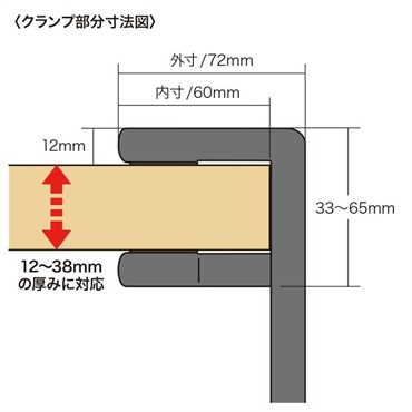 SANWA SUPPLY PDA-STN18BK (ブラック)(サンワサプライ)(ヘッドホンフック)(ヘッドホンハンガー)(回転式) 画像2