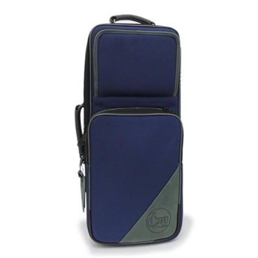 GARD BAGS ガードバッグス / エリート シリーズ 4-ECSNB-H トランペット用 ダブル ケース / ネイビー ナイロン・グリーン レザー トリム 画像1