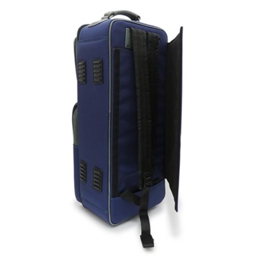 GARD BAGS ガードバッグス / エリート シリーズ 4-ECSNB-H トランペット用 ダブル ケース / ネイビー ナイロン・グリーン レザー トリム 画像2
