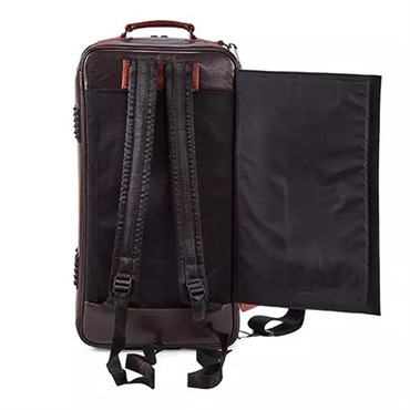 GARD BAGS ガードバッグス / エリート シリーズ 5-ECLCN-V トランペット用 トリプル ケース / ダークブラウン レザー・ブラウンベジタブルタンニング トリム 画像2
