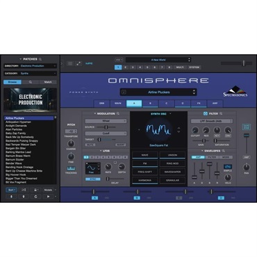 SPECTRASONICS Omnisphere 3 (オムニスフィア)(スペクトラソニックス)(ソフトシンセサイザー)(最強音源)(シンセ音源)(Quadzoneモジュレーション)(映画音楽からボカロ・ポップスまで) 画像1