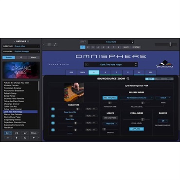 SPECTRASONICS Omnisphere 3 Upgrade (アップグレード)(オムニスフィア)(スペクトラソニックス)(ソフトシンセサイザー) (最強音源)(シンセ音源)(Quadzoneモジュレーション)(映画音楽からボカロ・ポップスまで) 画像9