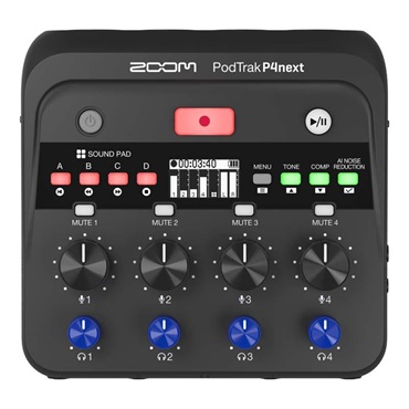 ZOOM PodTrak P4next (ズーム)(ポッドトラック)(ポッドキャスト用レコーダー) 画像1