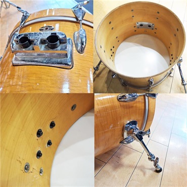 Slingerland USED 中古 1989s～94s HSS ERA Artist Series 3pc Set [18BD，12TT，14FT] 画像8