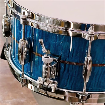 TAMA TMS1465SR-OLC [STAR Maple 14 × 6.5 / Ocean Blue Curly Maple][Made in Japan] 画像2