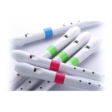 NUVO ヌーボ / FGREBLJP プラスチック製 ソプラノリコーダー Recorder (White/Blue) 画像4