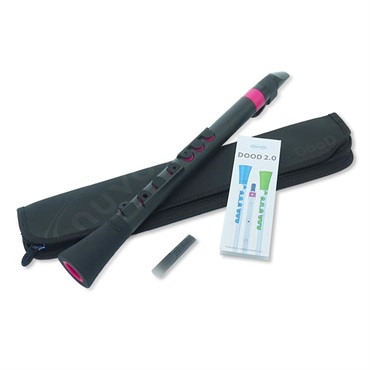 NUVO ヌーボ / N430DBPK プラスチック製 リード楽器入門用縦笛 DooD (Black/Pink) 画像1