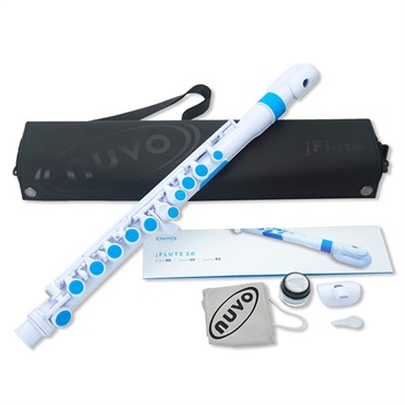 NUVO ヌーボ / N220JFBL プラスチック製 お子様向けフルート jFlute (White/Blue) 画像1