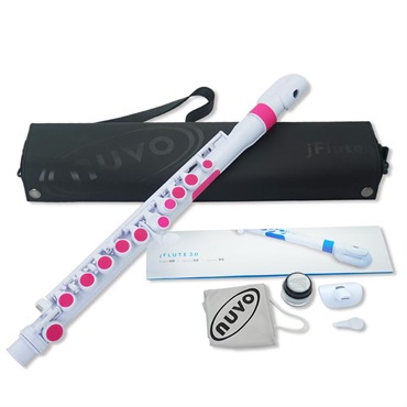 NUVO ヌーボ / N220JFPK プラスチック製 お子様向けフルート jFlute (White/Pink) 画像1