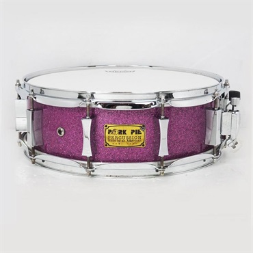 PORK PIE USED 中古品 8ply Maple Snare Drum 14×5 - Purple Sparkle 画像1