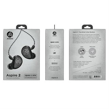 64 Audio Aspire 2 (ロクヨンオーディオ)(イヤモニ)(ユニバーサルIEM)(IPX端子)(2ドライバー) 画像4