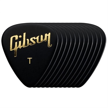 Gibson 【夏先取り大特価セール】APRB12-74T Standard Black Picks 12 Pack (Thin) 画像1