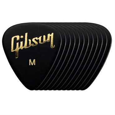 Gibson 【夏先取り大特価セール】APRB12-74M Standard Black Picks 12 Pack (Medium) 画像1
