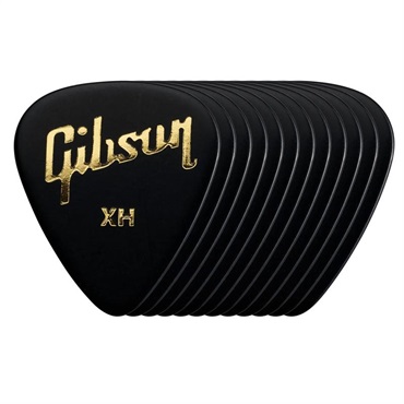 Gibson 【夏先取り大特価セール】APRB12-74XH Standard Black Picks 12 Pack (Extra Heavy) 画像1