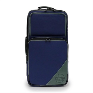 GARD BAGS ガードバッグス / エリート シリーズ 5-ECSNB-H トランペット用 トリプル ケース / ネイビー ナイロン・グリーン レザー トリム 画像1