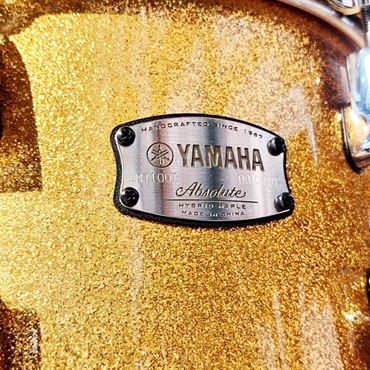 YAMAHA Absolute Hybrid Maple 4pc Drum Set [AMB2216-GCS + AMP6F3-GCS／カラー：ゴールドシャンパンスパークル(GCS)] 【店頭展示特価品】 画像3