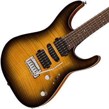 Charvel MJ DK24 HSH 2PT W Mahogany with Flame Maple (Antique Burst/Wenge) 画像2