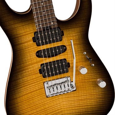 Charvel MJ DK24 HSH 2PT W Mahogany with Flame Maple (Antique Burst/Wenge) 画像3
