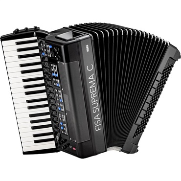 KORG FISA SUPREMA C PIANO MATTE BLACK ピアノ式 電子アコーディオン (FSUPC-B MBK) 中型 37鍵盤 120ベース AERO DIGITAL INSTRUMENT コルグ フィサ スプレマ 画像1