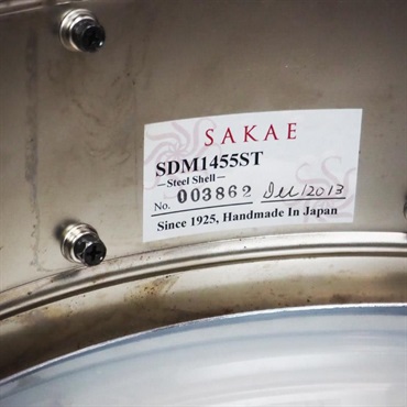 SAKAE DRUMS USED 中古 SDM1455ST[Steel 1.0mm 14×5.5 Snare Drum/Made In Japan] 画像9