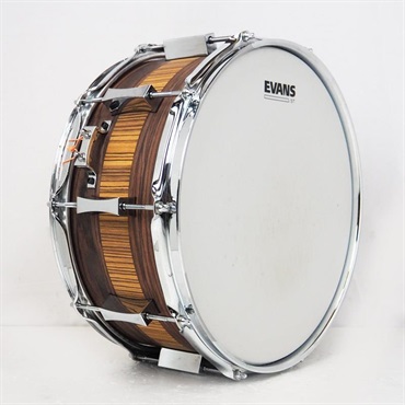 PORK PIE USED 中古 USA Custom 8ply Maple Snare Drum 14×6.5 - Rosewood & Zebrawood - 画像3