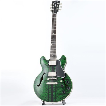 Gibson 【GIBSON×AQUBEストラッププレゼント】CS-336 3A Quilt Top Gloss (Green Tiger Stripe) 【Weight≒3.23kg】 画像1