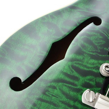 Gibson 【GIBSON×AQUBEストラッププレゼント】CS-336 3A Quilt Top Gloss (Green Tiger Stripe) 【Weight≒3.23kg】 画像5