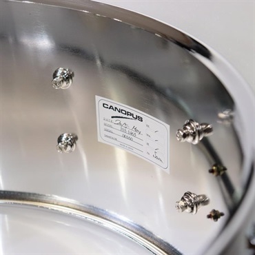CANOPUS USED 中古 JSS-1465 [刃 YAIBA Steel Snare Drum 14''×6.5'']【委託品】 画像8