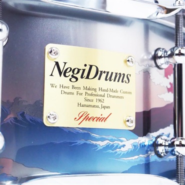 Negi Drums GNF-1450P [1mm Steel 14''x5'' Snare Drum - 銀富士]【Made in Japan】 画像2