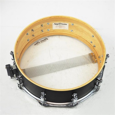 Negi Drums GK14550I-S1FG  [5mm＋RF Agathis 14''x5'' Snare Drum/Flat Black Green]【Made in Japan】 画像8