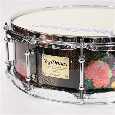 Negi Drums HKRB-1450P [1mm Steel 14''×5'' Snare Drum - 光牡丹]【Made in Japan】 画像1