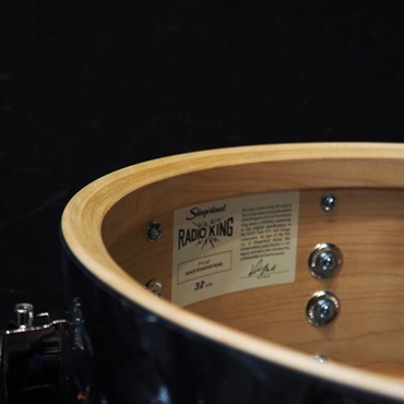Slingerland Radio King Limited Edition Snare Drum 14×7 [(Black Diamond Pearl/SLFP0714SMK069-LTD]【店頭展示特価品】 画像9