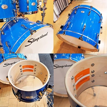 Slingerland Studio King 4pc Outfit [22BD，10TT，12TT，16FT/Lunar Blue Lacquer] 画像10